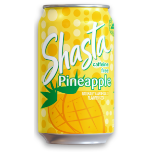 24/12oz SHASTA PINEAPPLE SODA