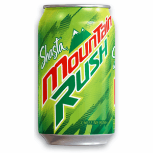 24/12oz SHASTA MOUNTAIN RUSH SODA