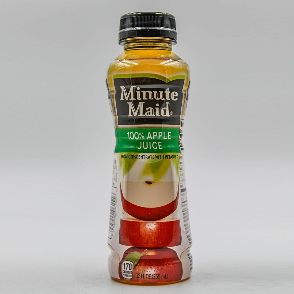 Minute Maid Apple Juice Bottle, 12 fl oz, Apple