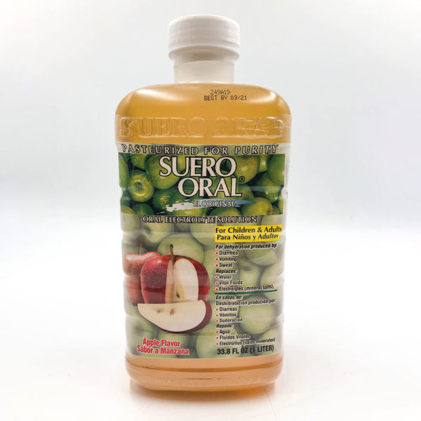 6/ 33.8oz SUERO ORAL APPLE