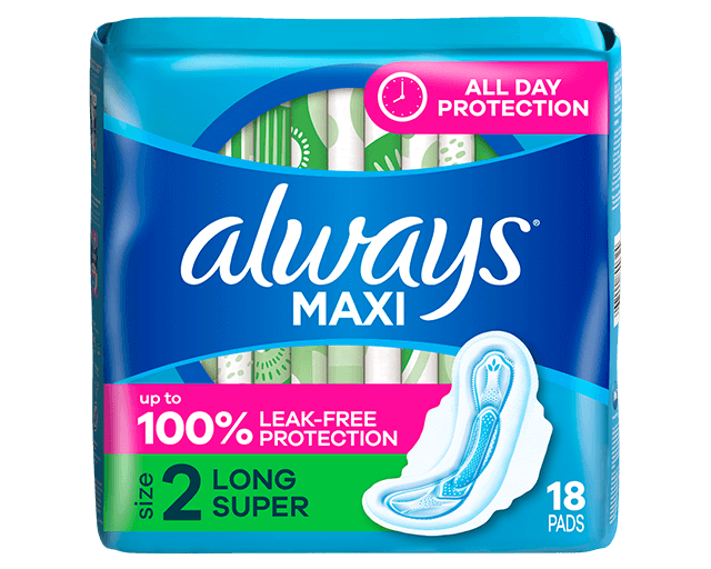 1/18 ct ALWAYS MAXI PADS