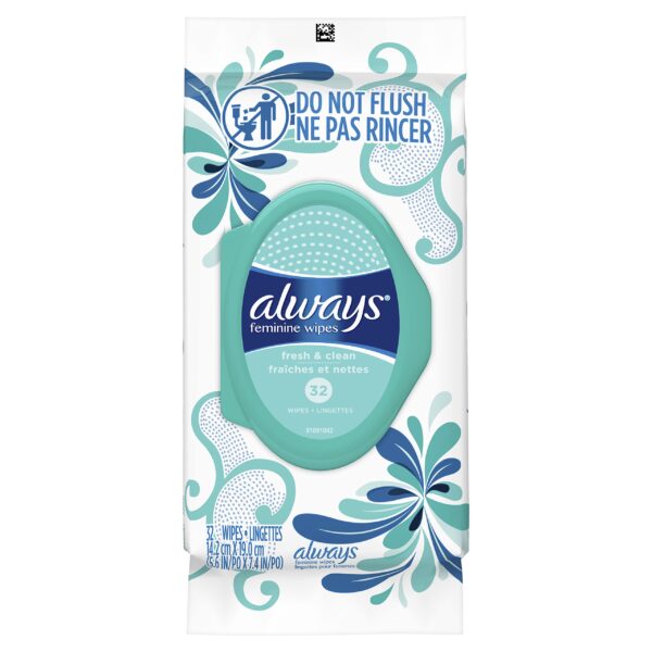 1/32 ct ALWAYS FEMENINE WIPES