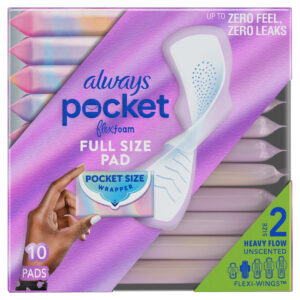 1/18 ct ALWAYS POCKET FLEX FOAM PADS