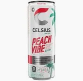 12/12oz CELSIUS SPARKLING PEACH VIBE