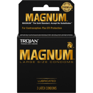 1/3PK TROJAN MAGNUM RIBBED