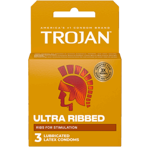 1/3PK TROJAN ULTRA RIBBED