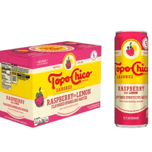 24/12oz TOPOCHICO SABORES RASPBERRY WITH LEMON